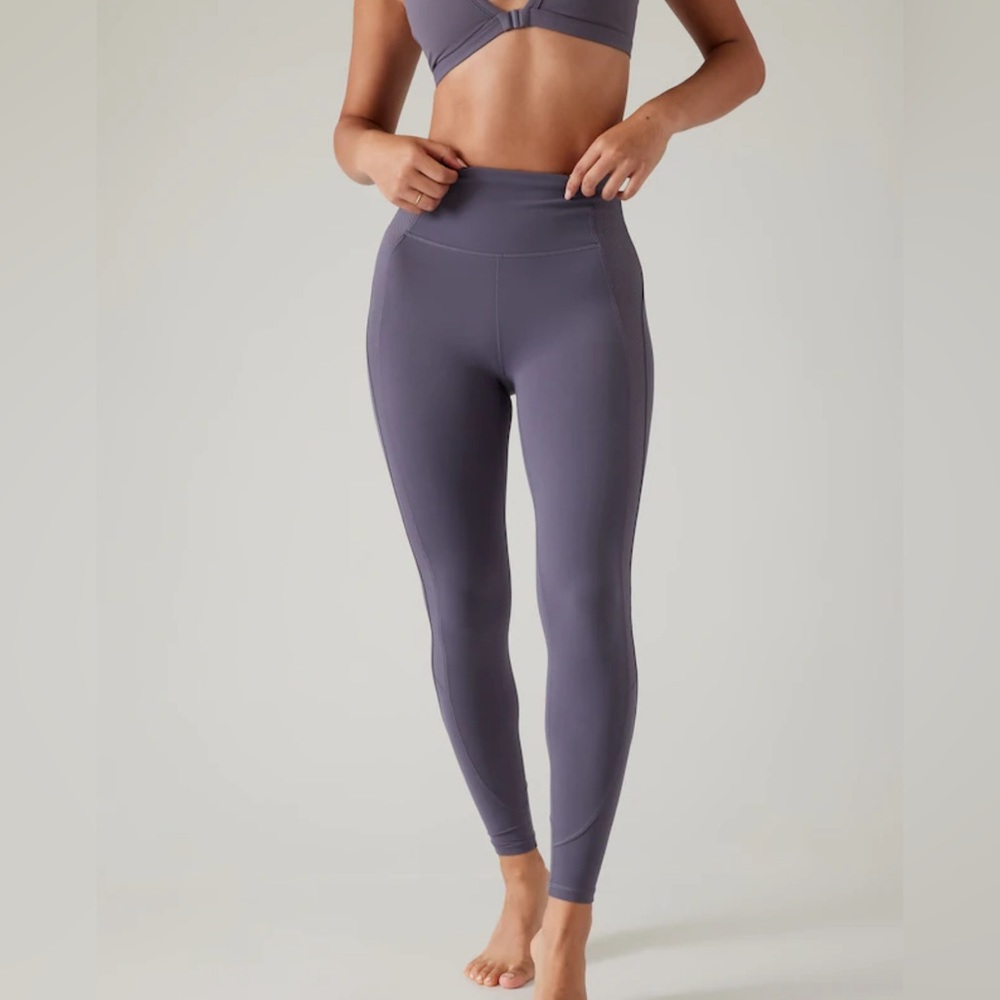 Athleta NWOT Elation Rib Mix Tight (Nightfall Purple)